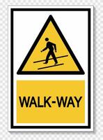 Walk way Symbol Sign Isolate On White Background,Vector Illustration EPS.10 vector