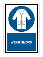 PPE Icon.Wear Smock Symbol Sign Isolate On White Background,Vector Illustration EPS.10 vector