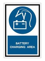 Battery Charging Area Symbol Sign Isolate on White Background,Vector Illustration EPS.10 vector