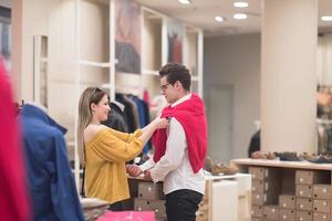 couple in  Clothing Store photo