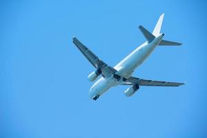 Modern airplane view photo