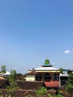 The beauty of the mosque from afar photo