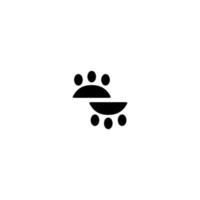 suela de zapato animal icono imagen ilustración vector diseño pie