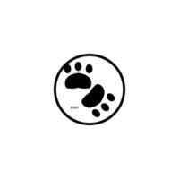 animal shoe sole icon image illustration vector design foot