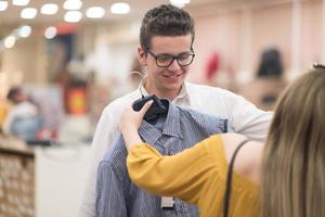 couple in  Clothing Store photo