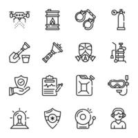 Pack of Modern Equipment Line Icons vector