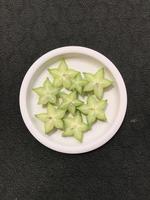 Green star fruit slices photo