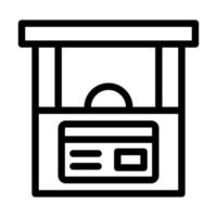 Ticket Counter Icon Design vector