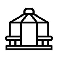 Gazebo Icon Design vector