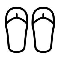 diseño de icono de chanclas vector