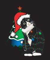 cat funny Design vector