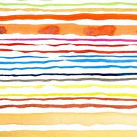 Abstract watercolor lines pattern background. Colorful watercolor painted brush strokes on white. photo