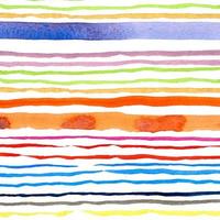 Abstract watercolor lines pattern background. Colorful watercolor painted brush strokes on white. photo