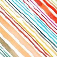 Fondo de patrón de líneas de acuarela abstracta. Trazos de pincel pintado acuarela de colores en blanco. foto