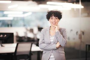 Portrait of successful female software developer photo