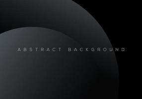 Premium Black Abstract Background Concept with Luxury Geometric Dark Grey Shapes Background with Copy Space for Text or Message vector