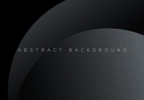 Premium Black Abstract Background Concept with Luxury Geometric Dark Grey Shapes Background with Copy Space for Text or Message vector