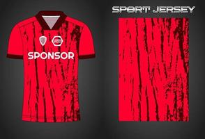 Soccer jersey sport shirt design template vector
