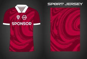 Soccer jersey sport shirt design template vector