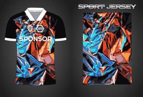 Soccer jersey sport shirt design template vector