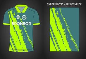 Soccer jersey sport shirt design template vector