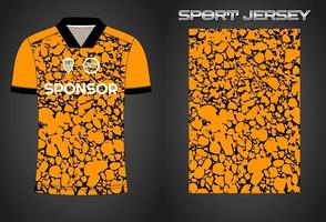 Soccer jersey sport shirt design template vector