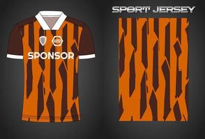 Soccer jersey sport shirt design template vector