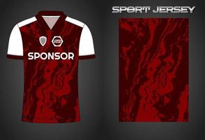 Soccer jersey sport shirt design template vector