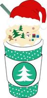 Christmas Coffee Design vector