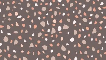 Terrazzo background brown grey abstract simple vector illustration