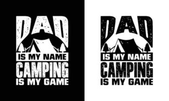 Camping Quote T shirt design, typography vector