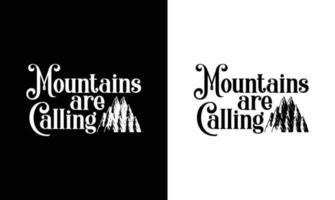 Camping Quote T shirt design, typography vector