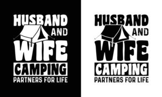 Camping Quote T shirt design, typography vector