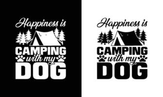 Camping Quote T shirt design, typography vector