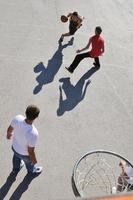 Street basketball view photo