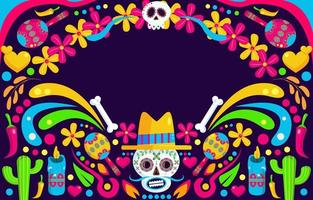 Dia De Los Muertos Background vector