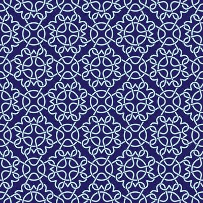 Celtic Knot Inspired Seamless Pattern Background