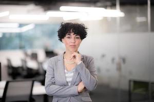 Portrait of successful female software developer photo