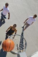 Street basketball view photo