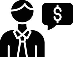 Financial Advisor Icon Style vector