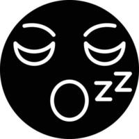 Sleepy Icon Style vector