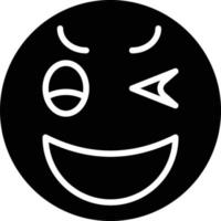 Wink Icon Style vector