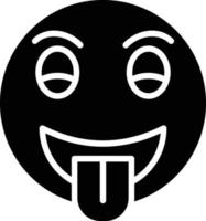Tongue Out Icon Style vector