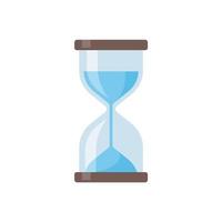 The hourglass is running out of time. end of deadline vector