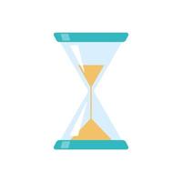 The hourglass is running out of time. end of deadline vector