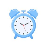 Loud alarm clock alerts wake up time and schedule. vector