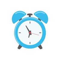 Loud alarm clock alerts wake up time and schedule. vector