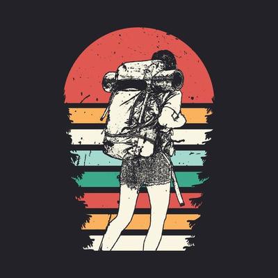 hiking t shirt design