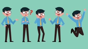 Business character poses vector