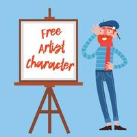 Artist Character Design vector